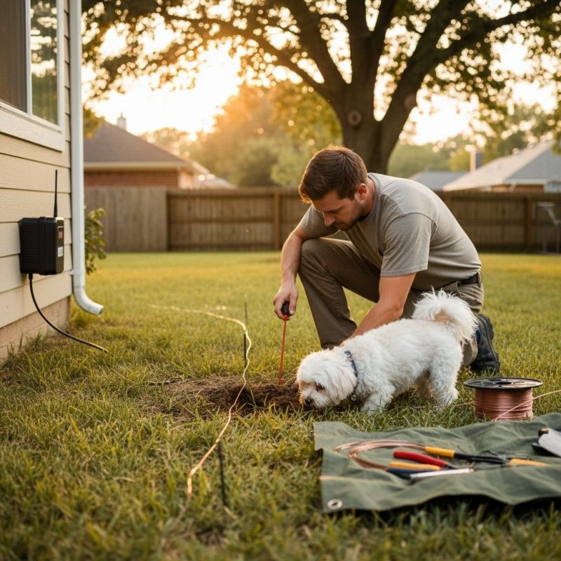 Electric Dog Fence Installation